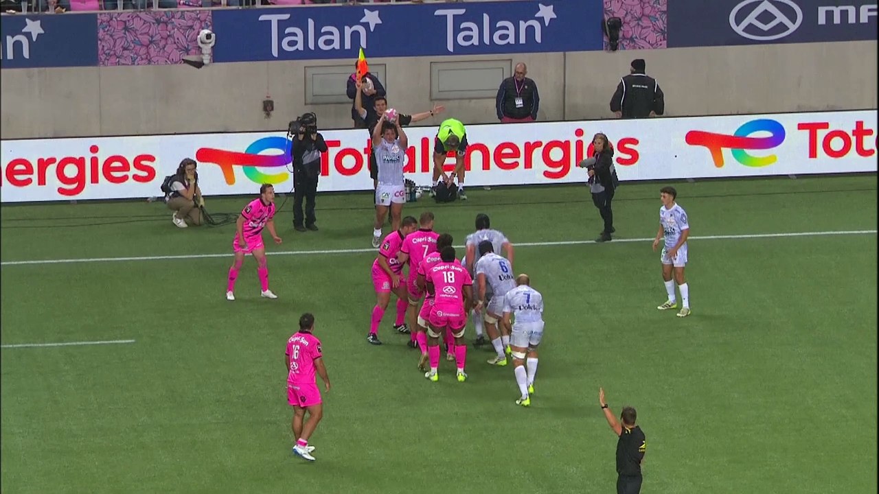 TOP 14 - Essai de JJ VAN DER MESCHT (SFP) - Stade Français Paris - ASM Clermont