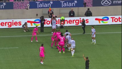 TOP 14 - Essai de JJ VAN DER MESCHT (SFP) - Stade Français Paris - ASM Clermont