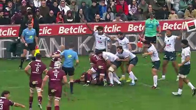 TOP 14 - Essai de Maxime LUCU (UBB) - Union Bordeaux-Bègles - Section Paloise