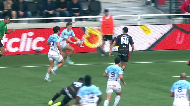 TOP 14 - Essai de Xan MOUSQUES 2 (AB) - LOU Rugby - Aviron Bayonnais
