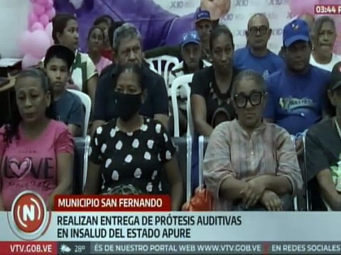 Apure | Habitantes del mcpio. San Fernando son beneficiados con entrega de prótesis auditivas