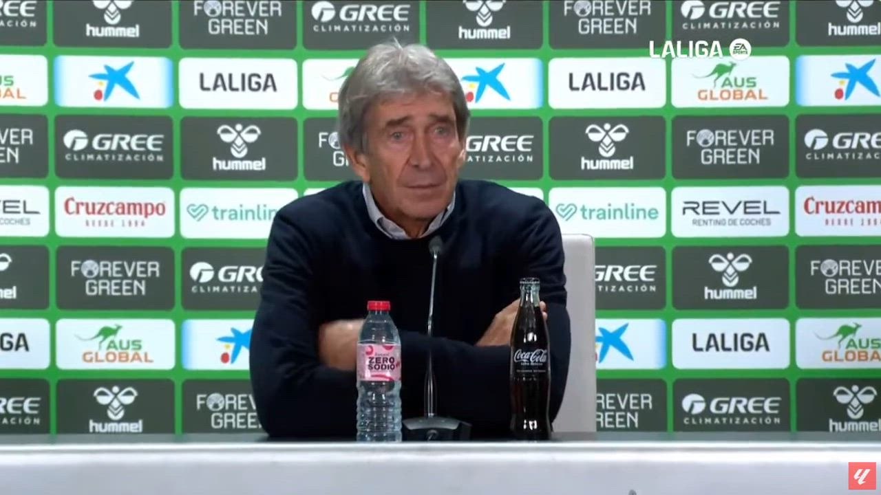 Pellegrini, rueda de prensa tras el Real Betis vs Atlético