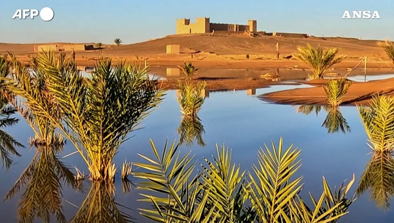 Marocco, Sahara: il lago Yasmina rinasce dopo le forti piogge