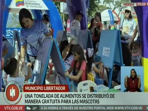Familias merideñas y animales domésticos disfrutan de jornada de atención en el mcpio. Libertador