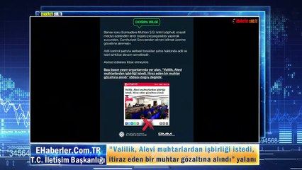 "Valilik, Alevi muhtarlardan işbirliği istedi, itiraz eden bir muhtar gözaltına alındı” yalanı