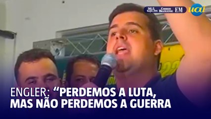 Após derrota nas eleições, Bruno Engler discursa para apoiadores em BH
