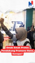 Emak Emak Protes Pendukung Pramono Rano, Kenapa?