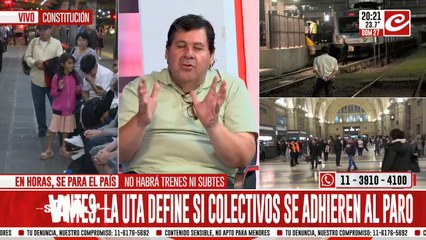 Néstor Segovia: "El gobierno odia a la clase trabajadora"