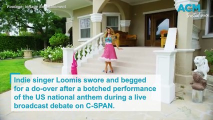 "Can I go back?": singer botches national anthem during live debate