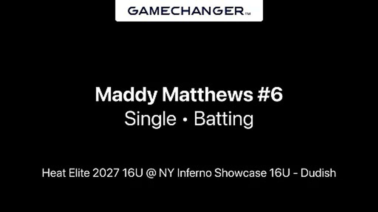 Maddy Matthews Single @ NY Inferno Showcase 16U - Dudish