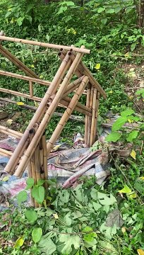 Ngắm Nhìn Mô Hình Nhà Tre Hai Mái Truyền Thống Độc Đáo Tại Xưởng Tre Trúc Ngọc Dương