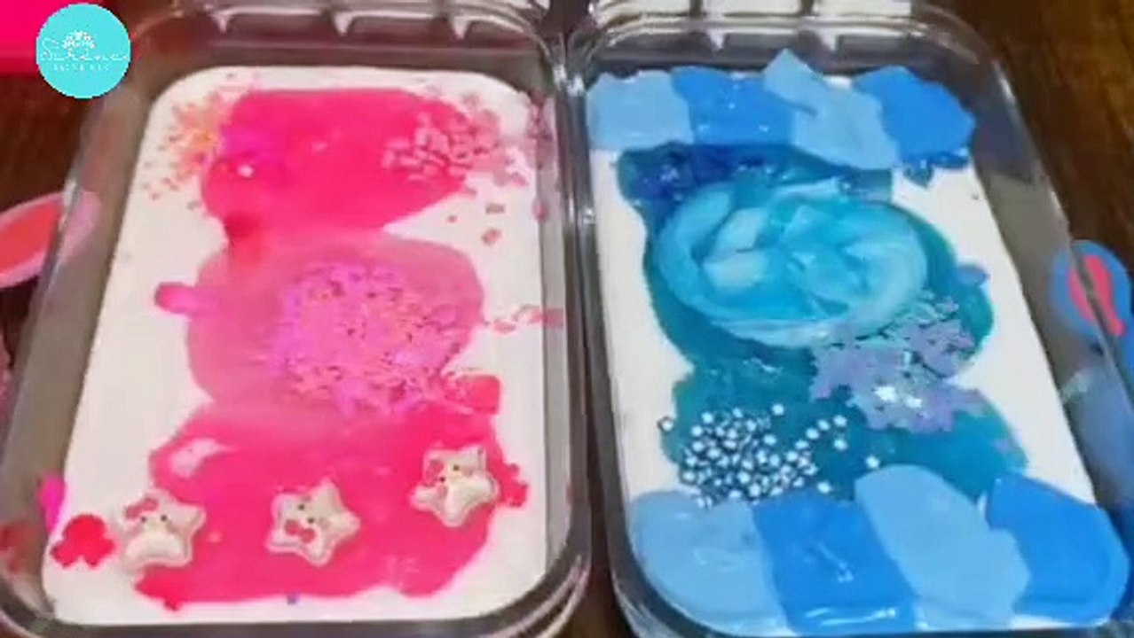 Aqua vs Pink ASMR Slime Battle! 