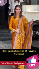 Kriti Sanon and Ranveer Singh Spotted at Private Terminal Viral Masti Bollywood