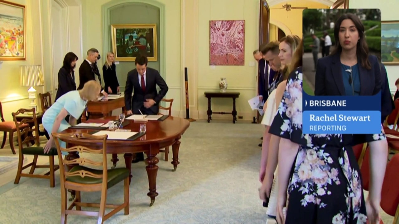David Crisafulli formally sworn in as Queensland Premier
