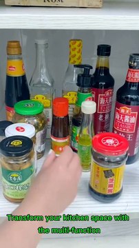 Maximize Your Kitchen Space with the 360° Rotating Organizer Tray!