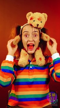 DIY Halloween costumes out of Teddy Bear! || Funny Halloween Ideas by SMOL #shorts