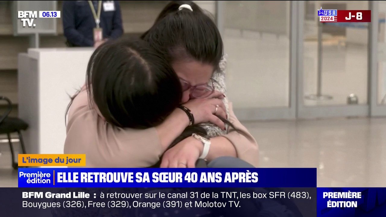 L'émotion de deux sœurs après leurs retrouvailles près de 40 ans après leur naissance