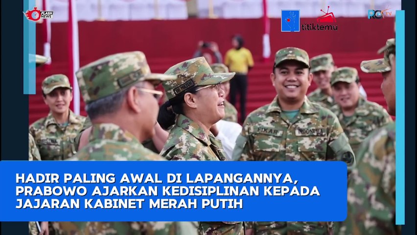 Prabowo : Inti Dari Semua Usaha Adalah Disiplin