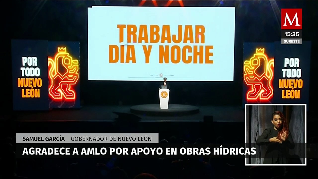 Samuel García agradece a AMLO por apoyo en obra...