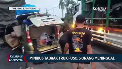 Minibus Tabrak Truk Fuso, 3 Orang Meninggal!