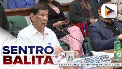 Dating Pres. Duterte at Dating Sen. De Lima, nagharap sa pagdinig ng Senado sa kampanya kontra iligal na droga