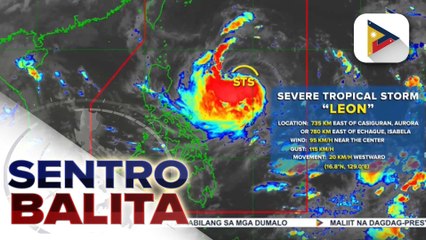 Bagyong #LeonPH, posibleng umabot sa typhoon category