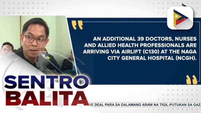 DOH, nagpadala ng karagdagang health emergency response teams sa Bicol Region