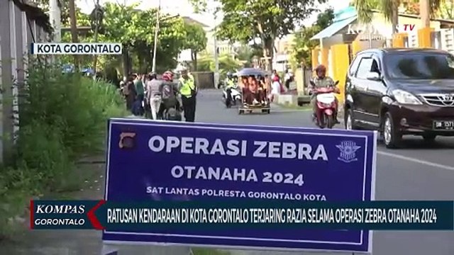 Ratusan Kendaraan di Kota Gorontalo Terjaring Razia Selama Operasi Zebra Otanaha 2024