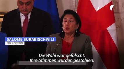 Georgische Präsidentin: "Wir sind Opfer einer russischen Spezialoperation"