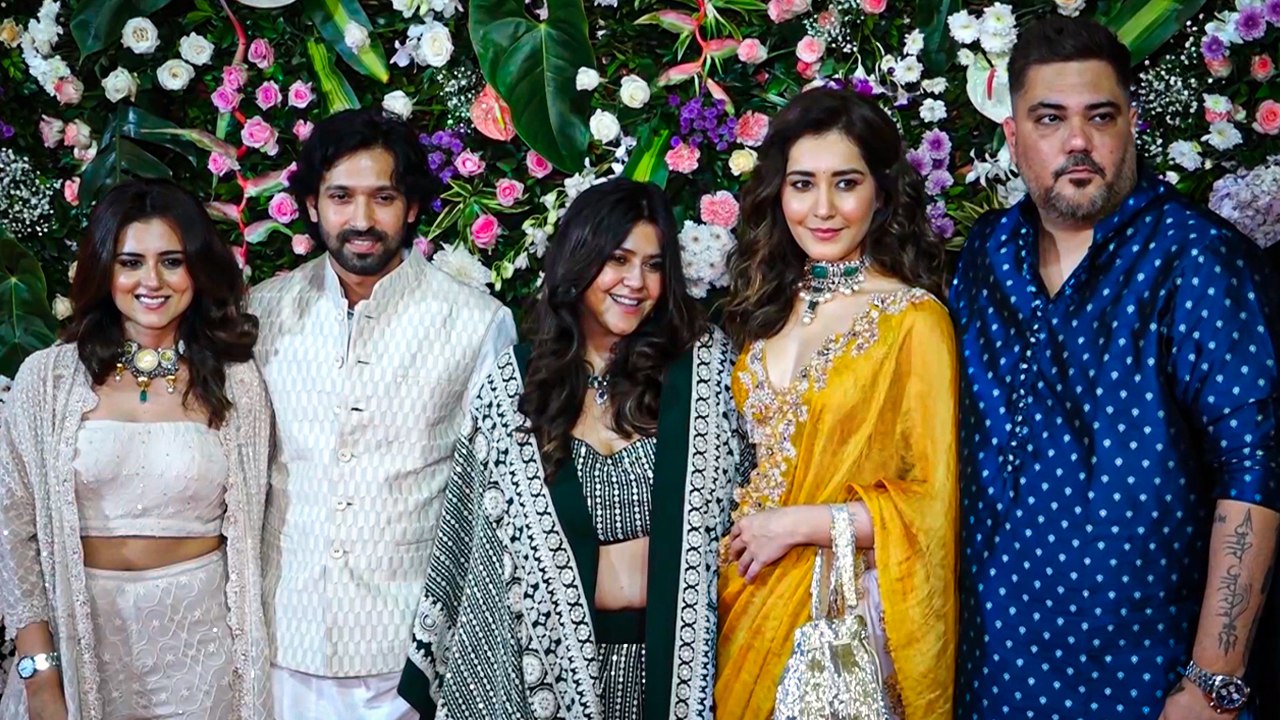 Ekta Kapoor's Diwali Bash Shines Bright With Vikrant Massey, Raashi Khanna & Riddhi Dogra | The Sabarmati Report