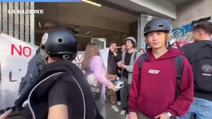 Sciopero al liceo Da Vinci