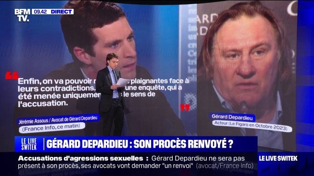 LES ÉCLAIREURS - Affaire Gérard Depardieu: absent de son procès, l'acteur va demander un renvoi