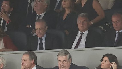 Así vivieron El Clásico Florentino y Laporta en el Bernabéu