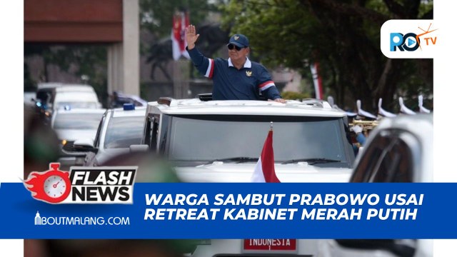 WARGA MAGELANG ANTUSIAS SAMBUT PRABOWO USAI RETREAT KABINET MERAH PUTIH