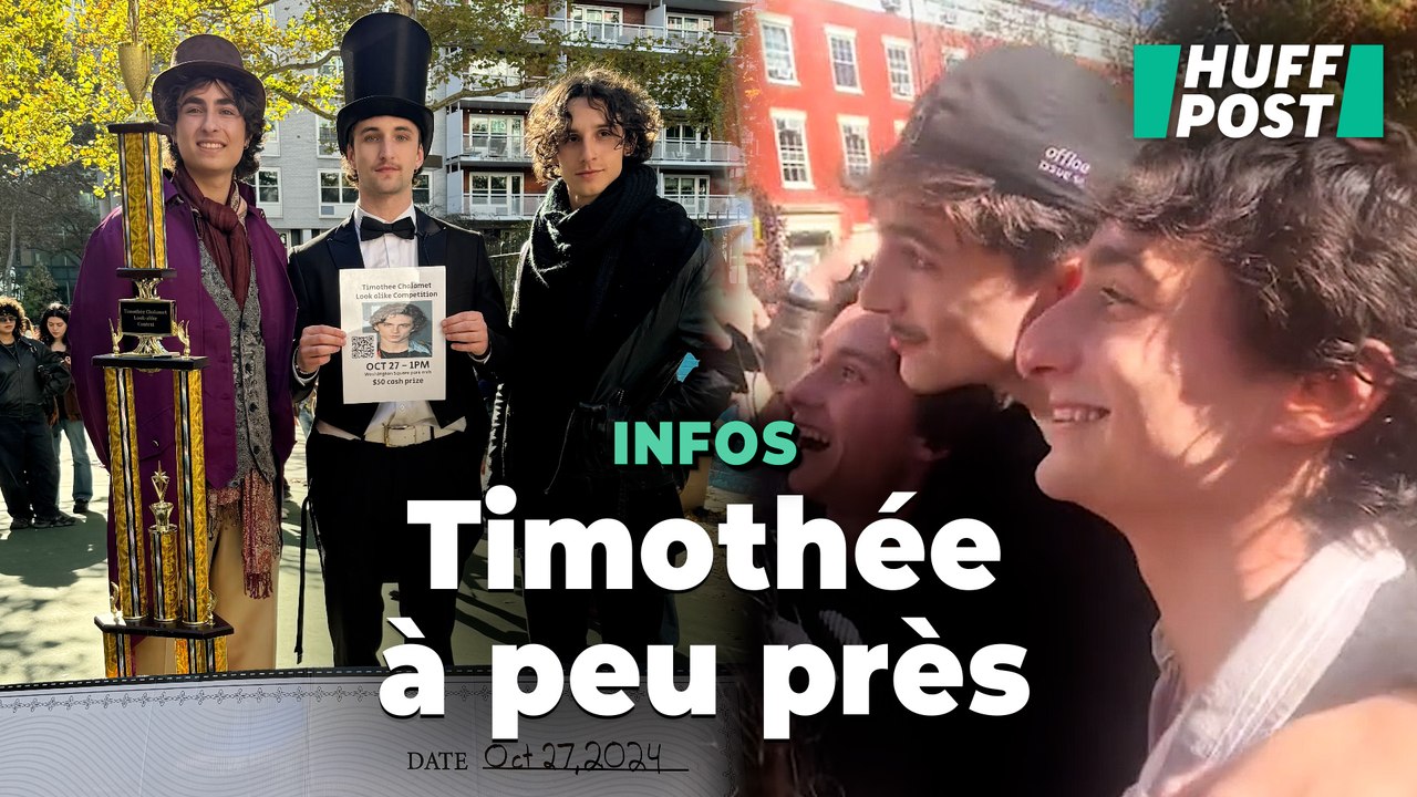 Quand Timothée Chalamet fait son apparition au concours de sosies de... Timothée Chalamet