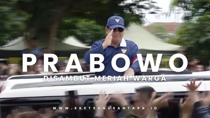 Prabowo Disambut Meriah oleh Masyarakat Usai Retreat Kabinet Merah Putih di Magelang.