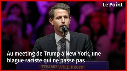 Controverse lors du meeting de Trump à New York : une blague raciste qui fait polémique 😠