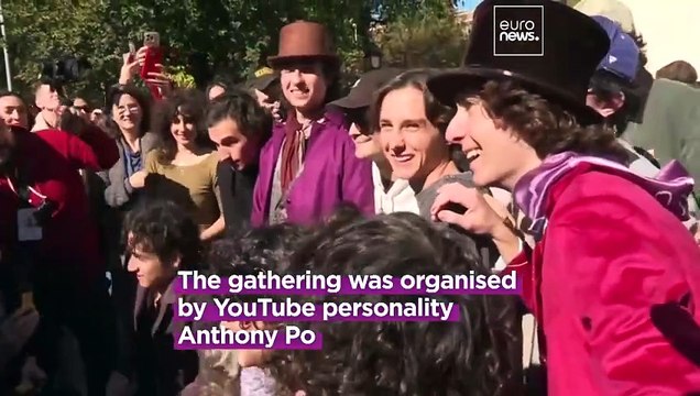 Actor Timothée Chalamet shocks fans with surprise appearance at his own look-alike contest