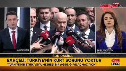Devlet Bahçeli: Türkiye'nin Kürt sorunu yoktur