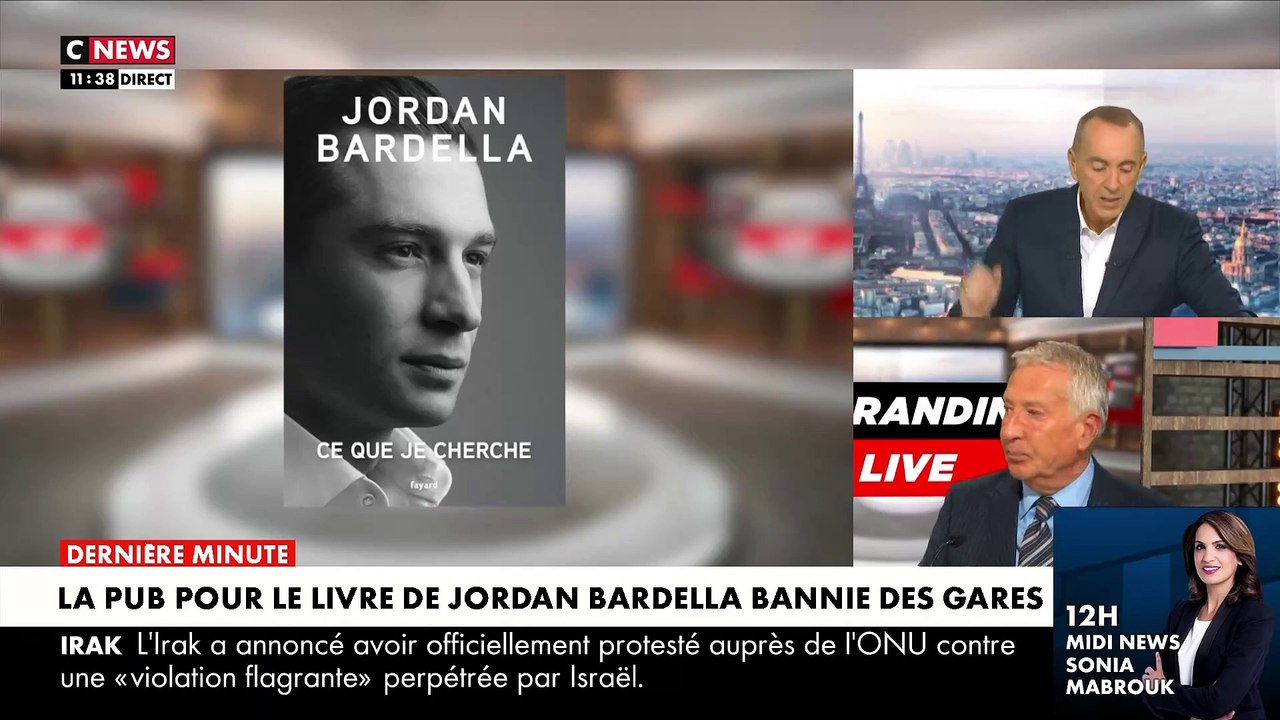 La publicité pour le livre du président du RN Jordan Bardella ne sera pas diffusée dans les gares françaises - Il réagit: "C'est de la censure. J'appelle les Français à se mobiliser !"
