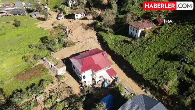 Rize'de Heyelan: 3 Ev Tedbir Amaçlı Boşaltıldı