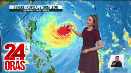 Update sa Bagyong Leon as of 7:00 p.m. | 24 Oras
