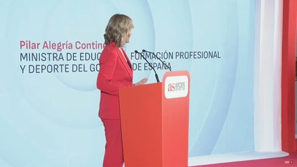 Intervención Pilar Alegría congreso AS deporte en positivo