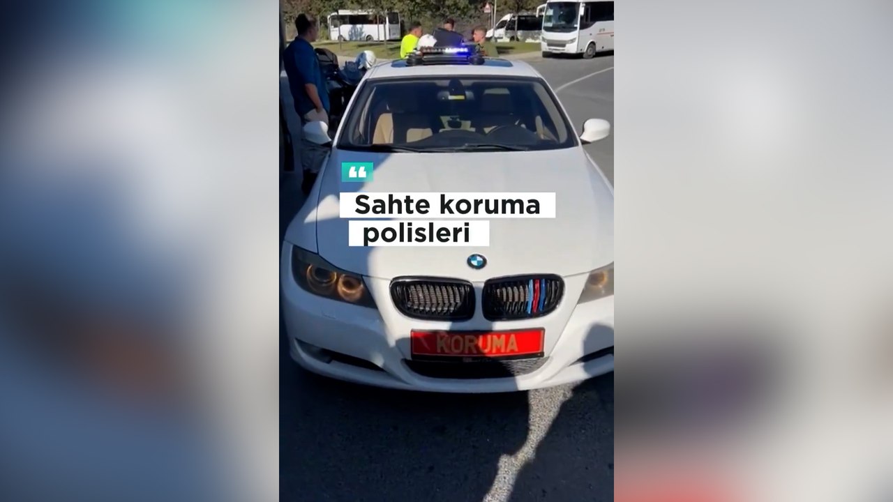 İstanbul'da kırmızı plaka ile koruma polisi taklidi yapan 3 şahıs yakalandı