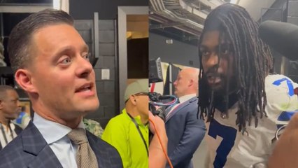 Trevon Diggs confronted a reporter who criticized him on social media