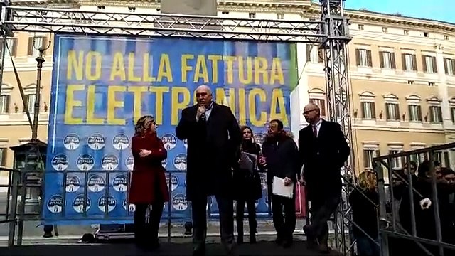Fattura elettronica, manifestazione FdI: mezza Italia senza internet