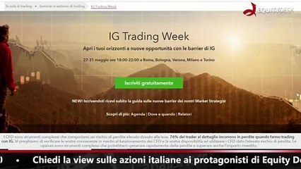 Equity Desk: giovedì 2 maggio le migliori strategie operative di Marco Tosoni