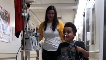 Six-year-old boy gets a new heart - and tells everyone about it!