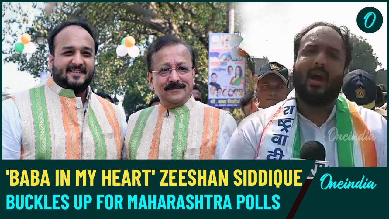 VIDEO| Baba Siddique’s Son Zeeshan Files Nomination from Bandra East, Remembers Dad on Momentous Day