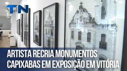 Artista recria monumentos capixabas em exposição em Vitória